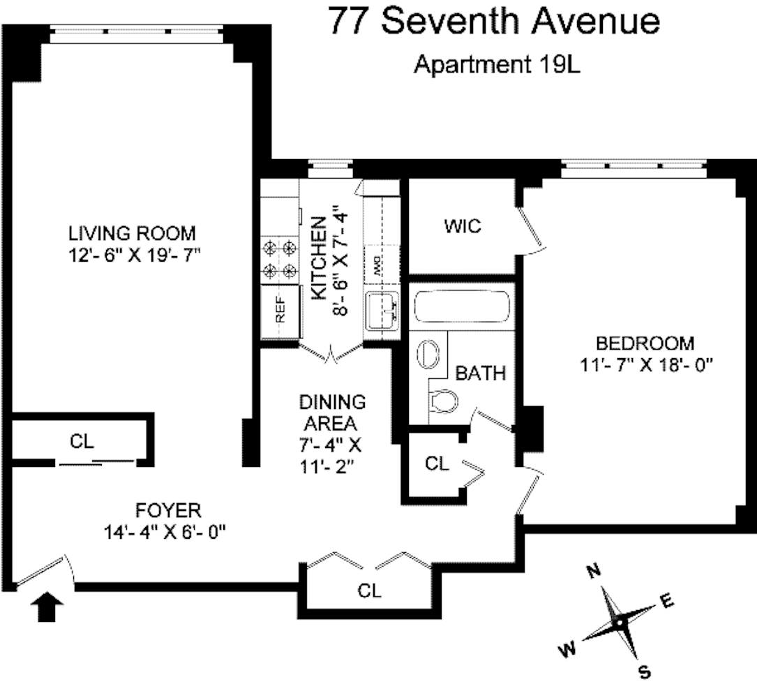 77 Seventh Avenue Unit: 19L