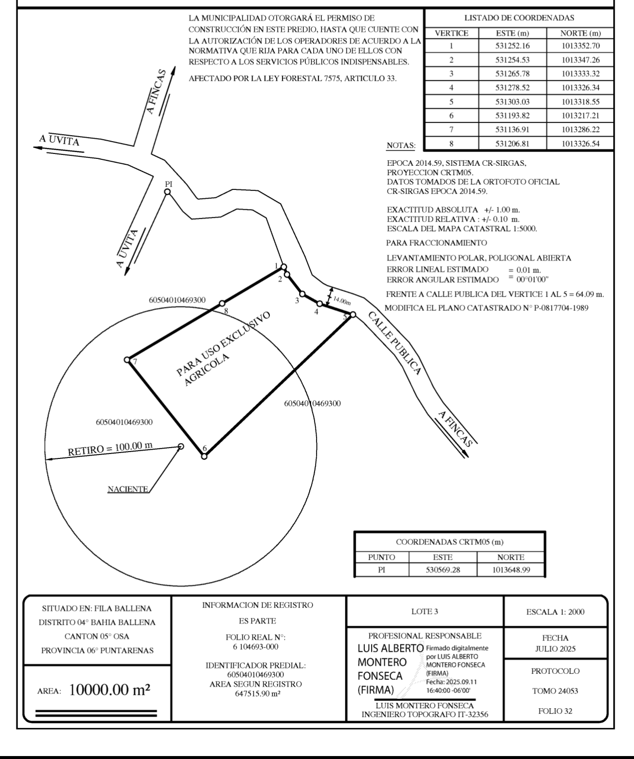Front-Row Ocean View Lot in the Exclusive Mountains of La Unión
