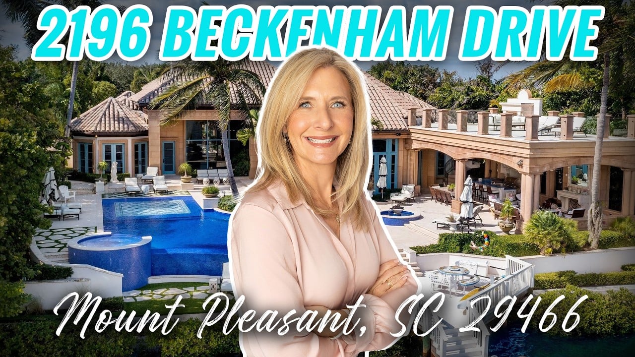 Luxury Waterfront Estate Tour Charleston SC | 7,900 Sq Ft Home w/ Dock, Pool &Theater