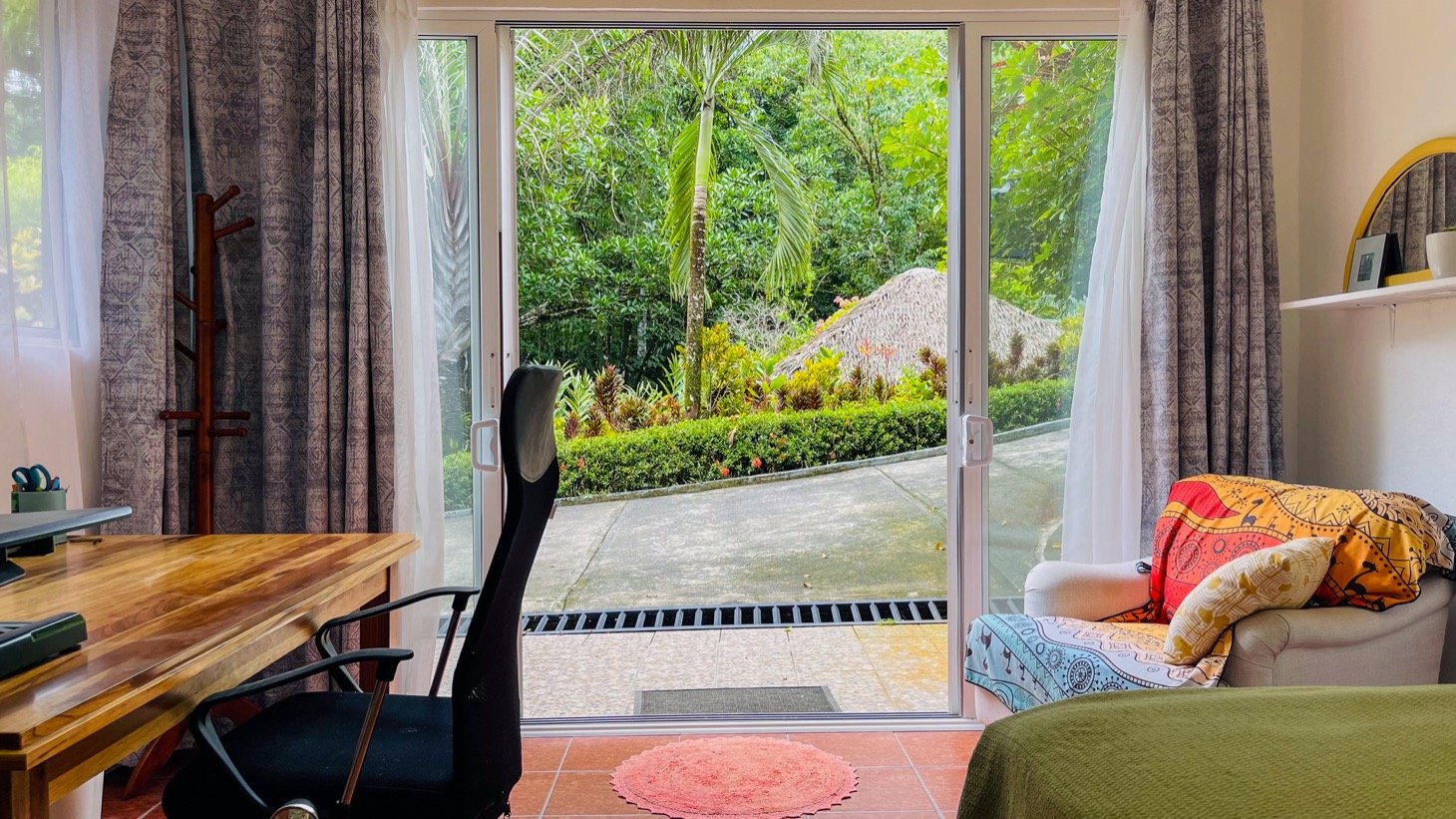 Modern House For Sale With Jungle View, Peaceful Stream, and Rental Cabins