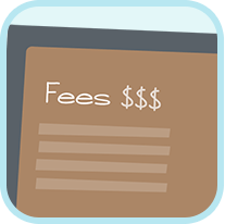 Fees $$$ document icon