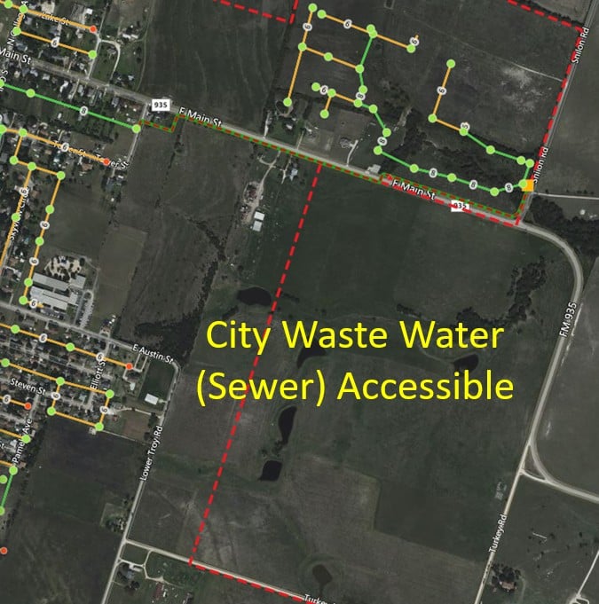 231 Acres land for sale in Troy, Tx with Utilities