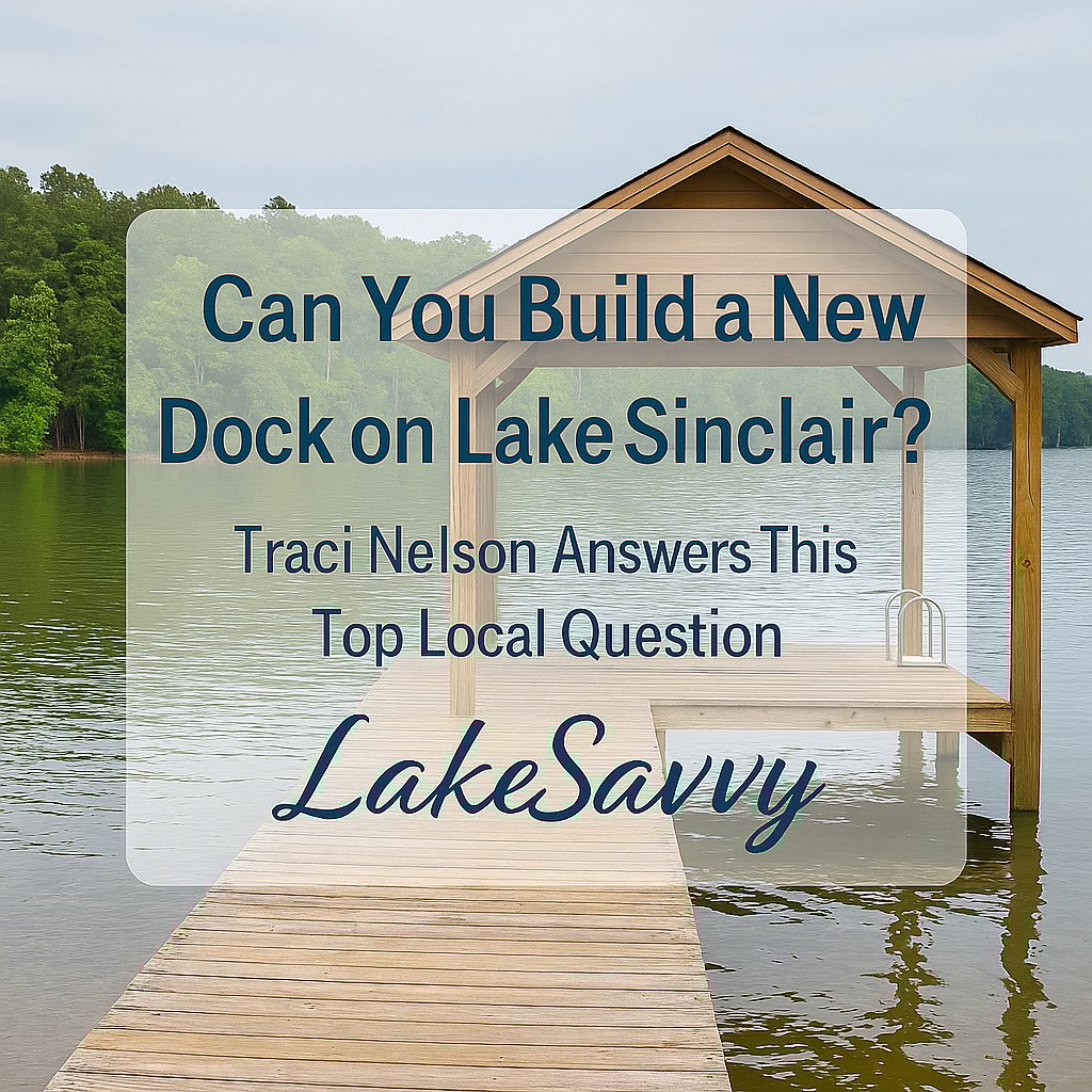 Can You Build a New Dock on Lake Sinclair? Traci Nelson Answers This Top Local Question