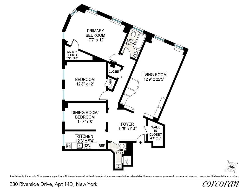 230 Riverside Drive #14D