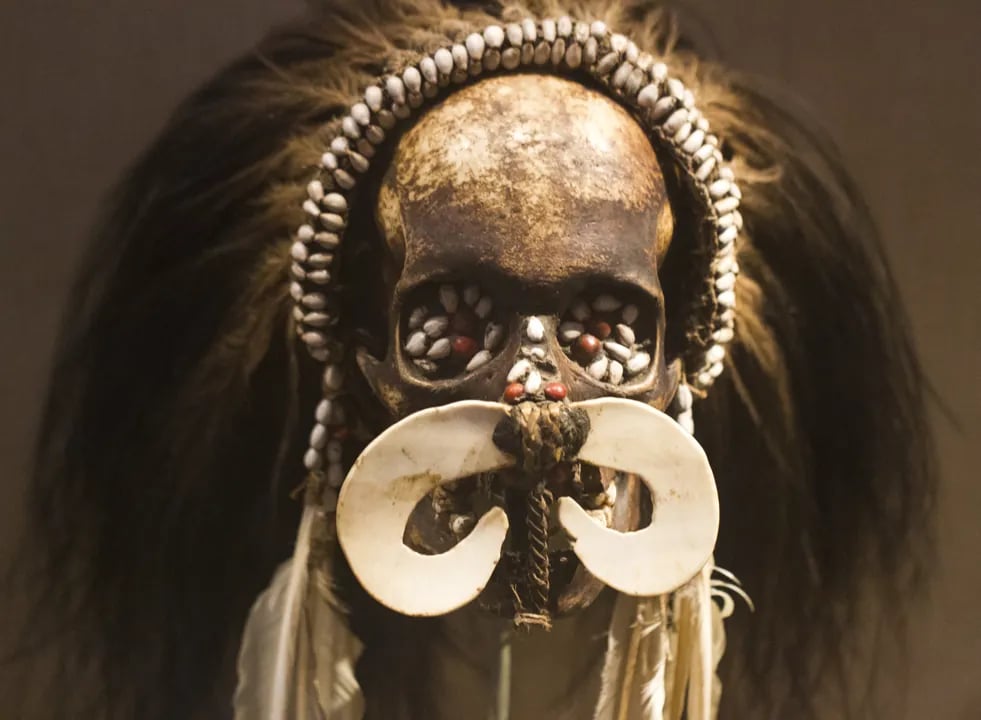 Display of an African Mask