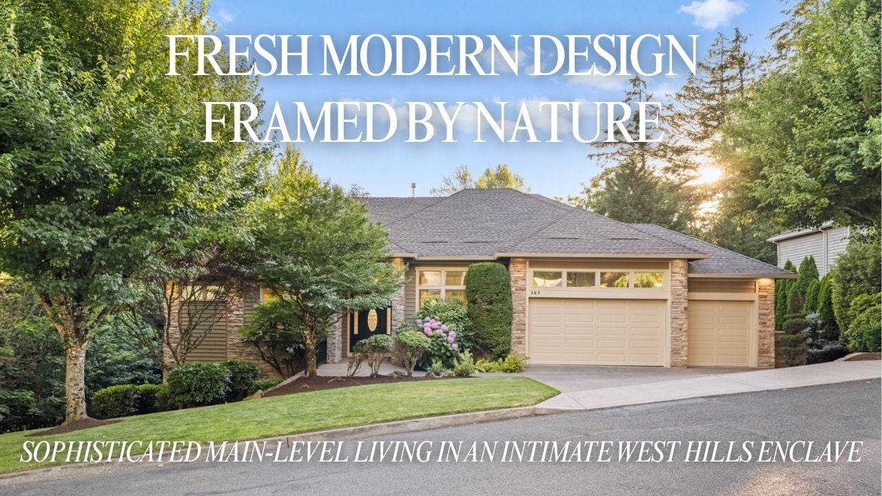 Fresh Modern Design | Main Level Living in Portland's West Hills