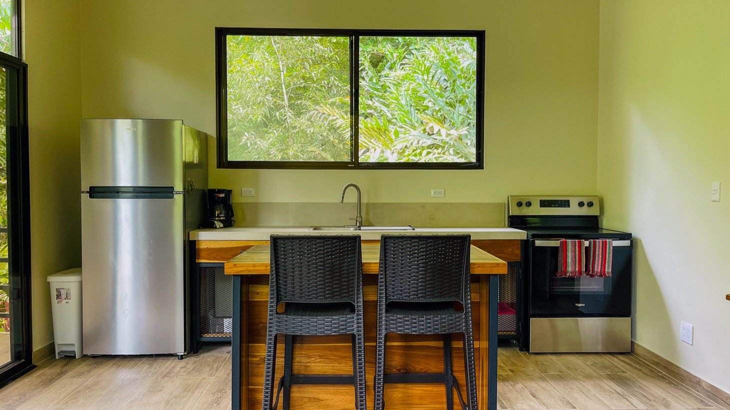 Modern House For Sale With Jungle View, Peaceful Stream, and Rental Cabins