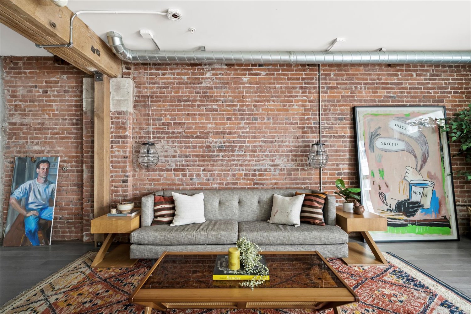 Breathtaking Exposed Brick & Beam Loft at THE BARKER BLOCK
