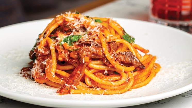 The Las Vegas weather is perfect for outdoor dining at Brezza