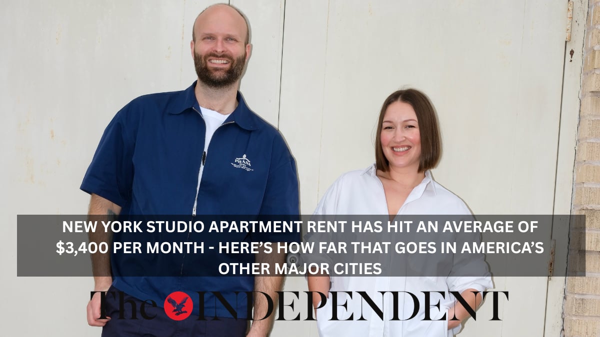 New York studio apartment rent has hit an average of $3,400 per month - here’s how far that goes in America’s other major cities