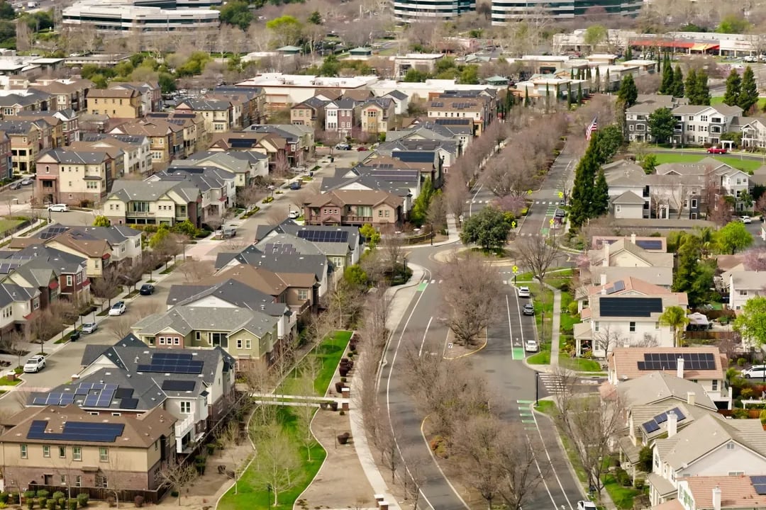 Residential Neighborhood in Pleasanton, Alameda County, California