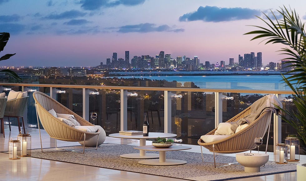 57 ocean Miami  amenities terrace 