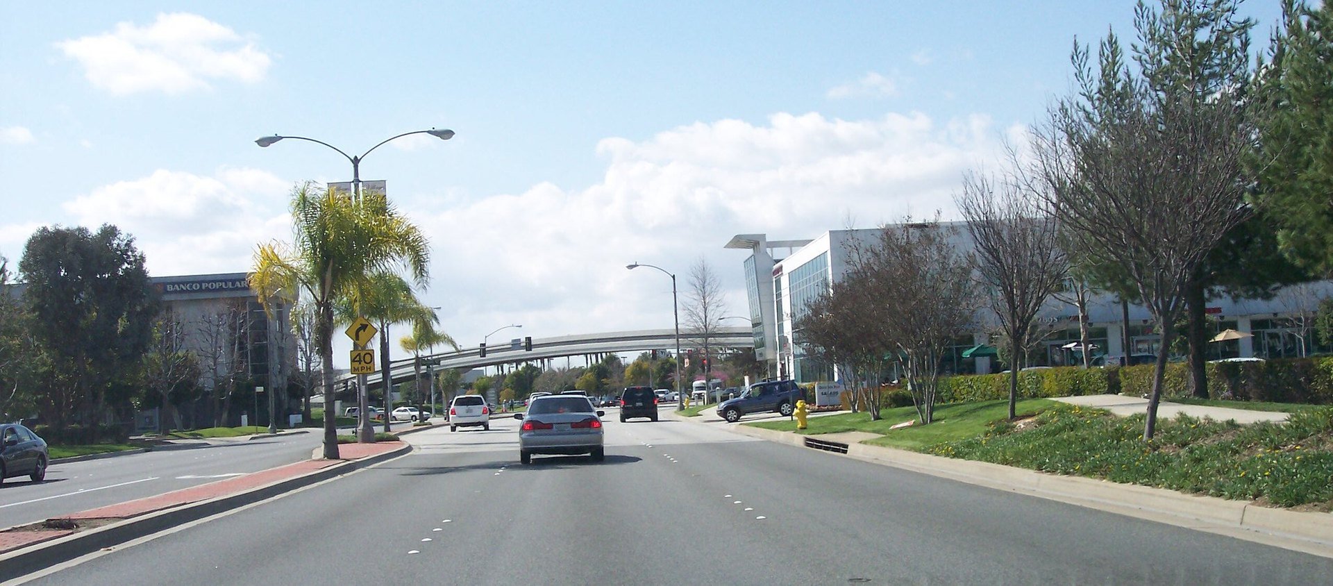 Telegraph Road at Norwalk Boulevard in Santa Fe Springs, photographed in 2010