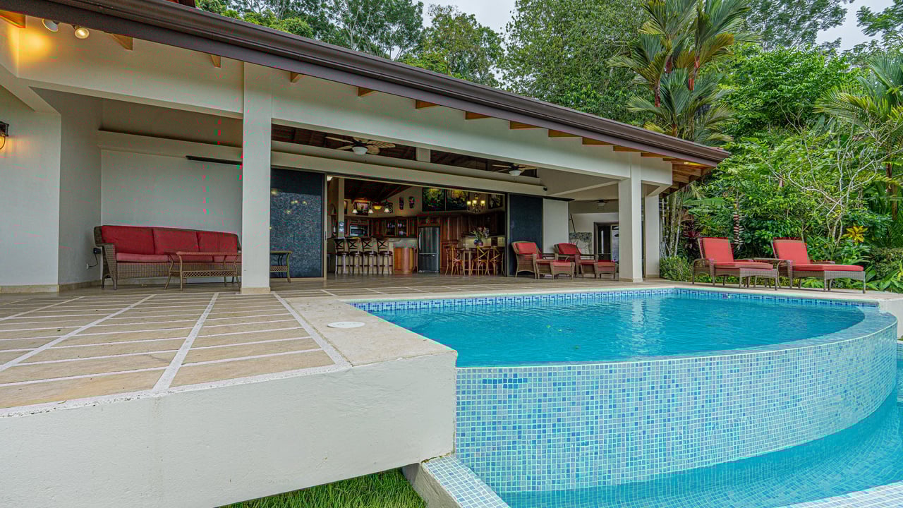 Private Luxury Villa with Whale Tail Ocean View Close to Downtown Uvita