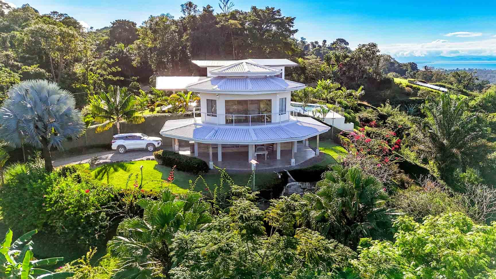 Ocean, Jungle & Mountain View Home in Ojochal | Protected Jungle Setting