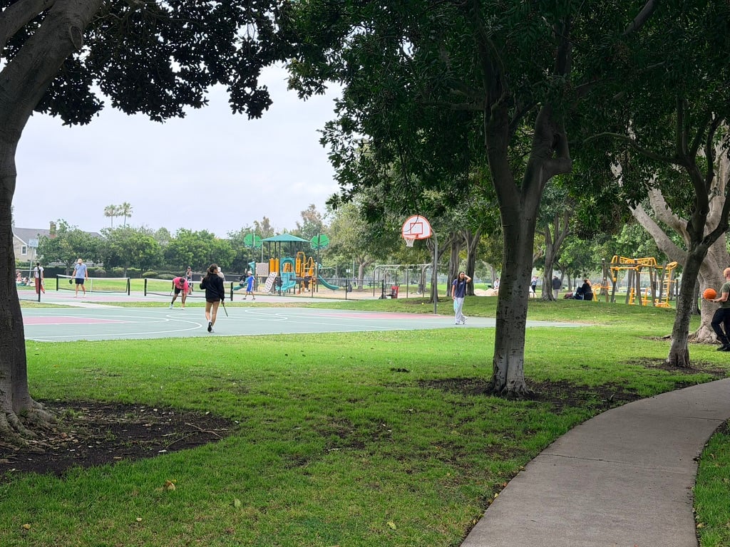 A typical May weekend at Tanager Park in the Upper Birds of Mesa Verde, Costa Mesa