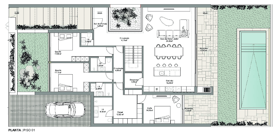 Signature 3-Bedroom Contemporary Villa in Palmeira Living