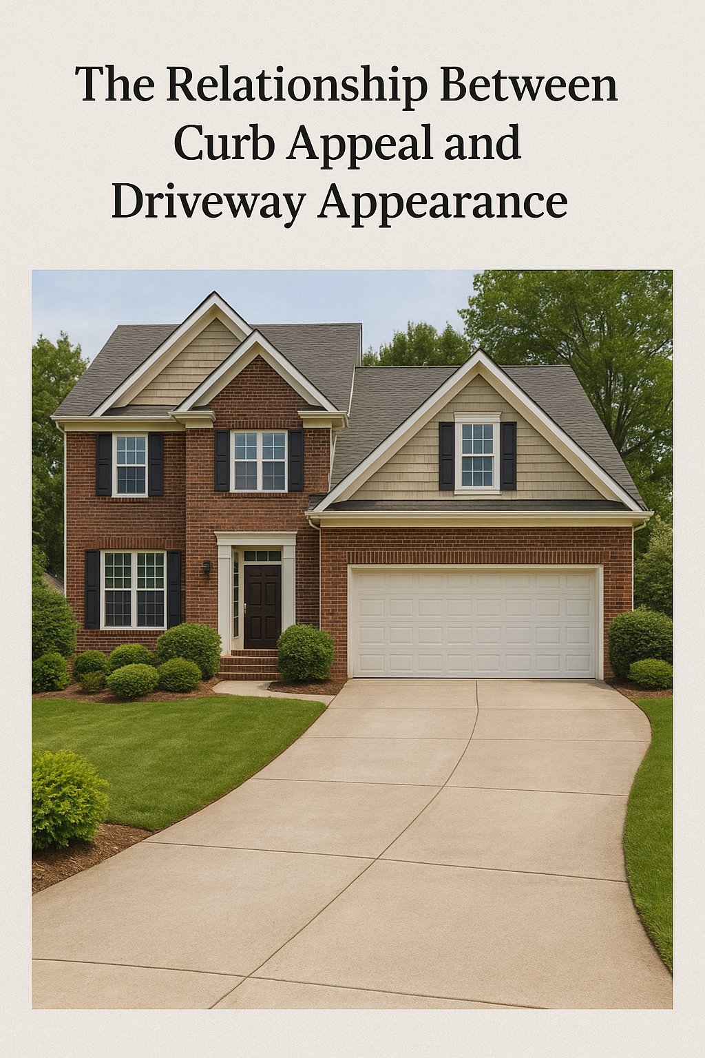 The Relationship between Curb Appeal and Driveway Appearance