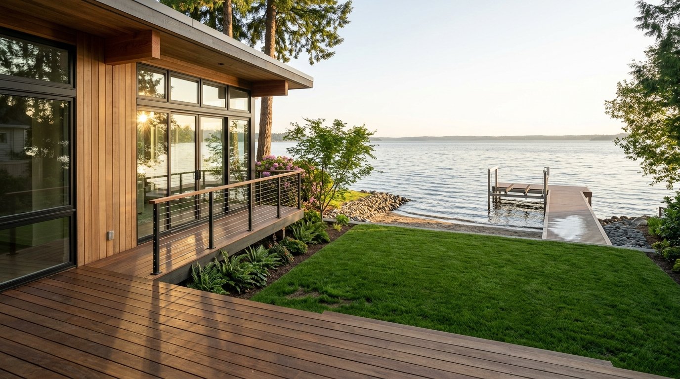 Sammamish outdoor lifestyle and lake community setting