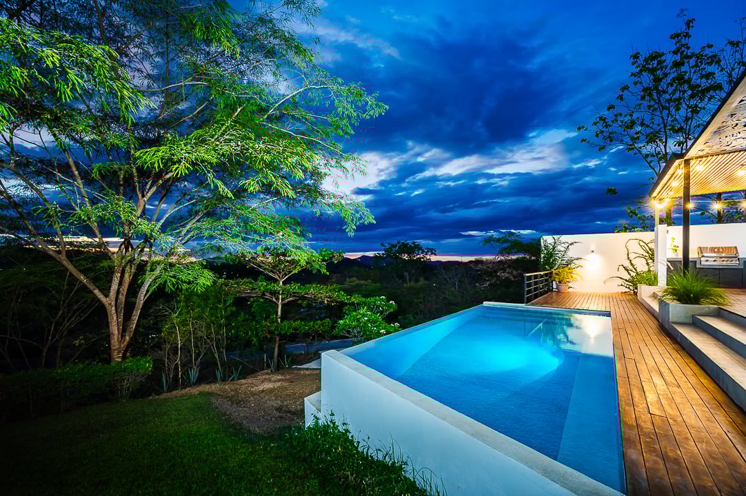 Casa Kalachuchi | Gorgeous Modern Jungle Oasis with Sunset Views in Gated Community