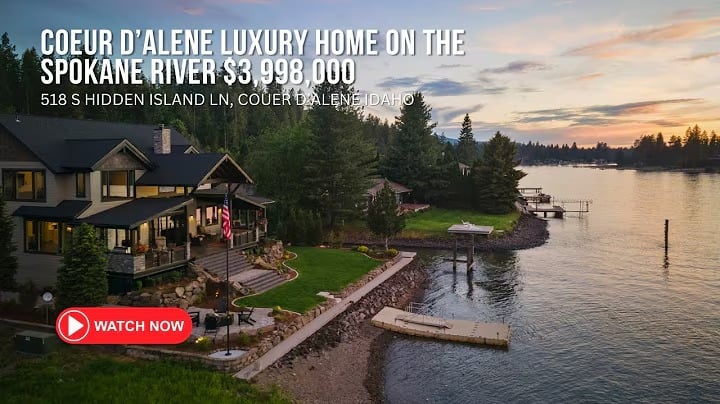 Coeur d'Alene's Newest Luxury Waterfront Home for Sale