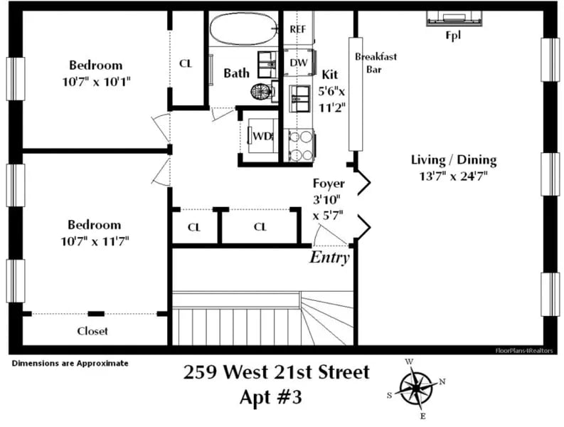 259 West 21st Street Unit: 3