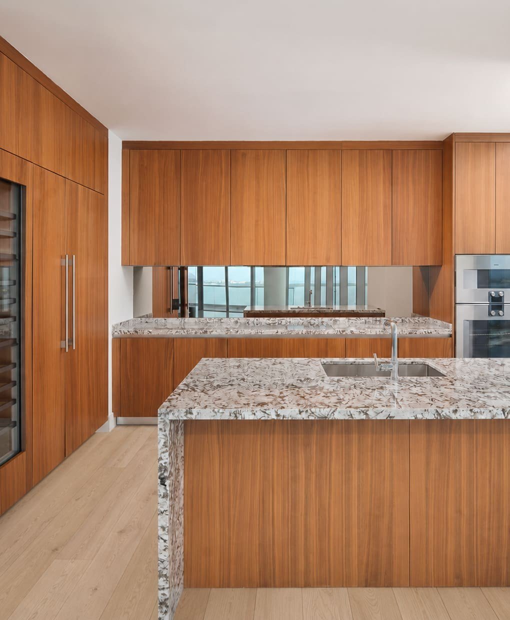Residence Kitchen at UNA Residences on the Brickell waterfront in Miami, Florida.