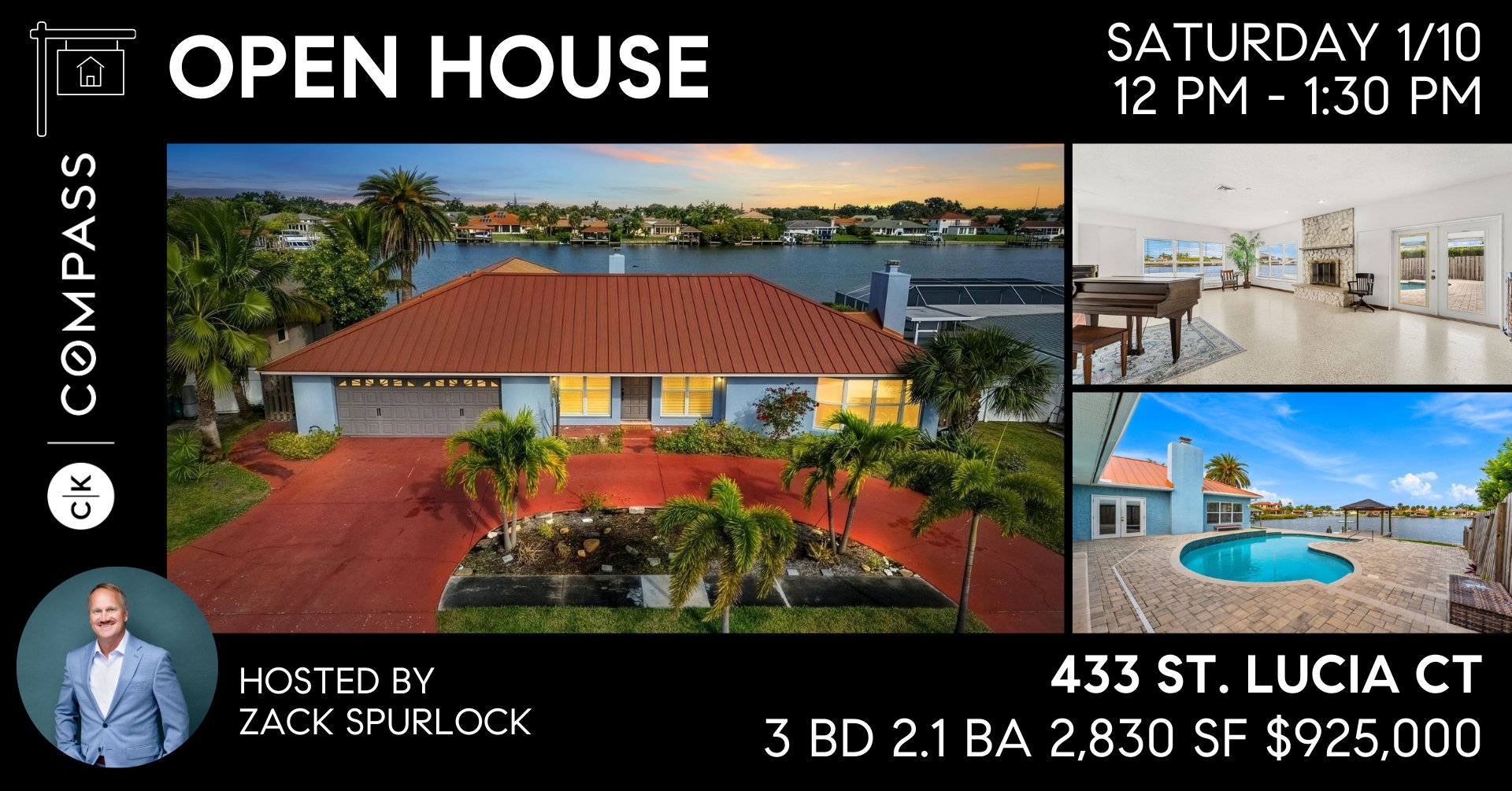 Open house at 433 St Lucia Court Satellite Beach home