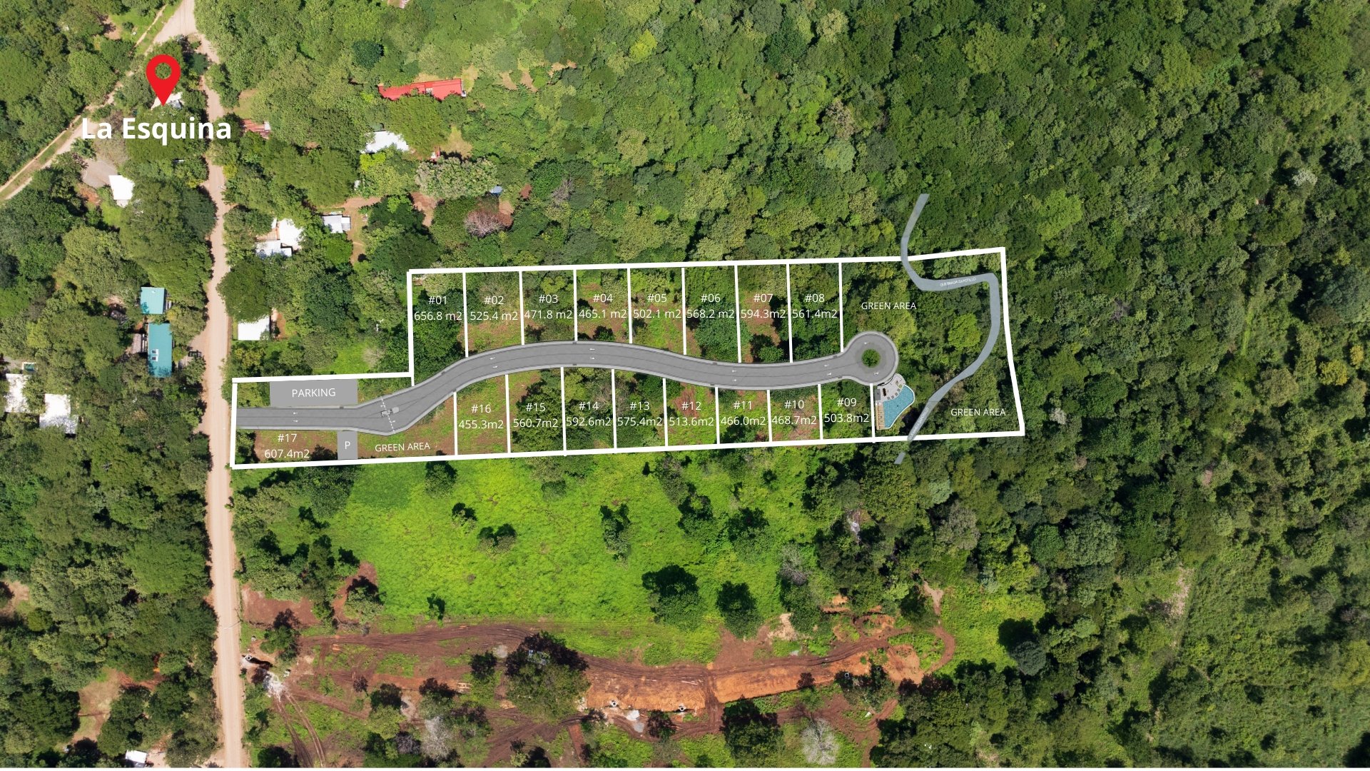 Gated Community Lots Walking Distance to Avellanas