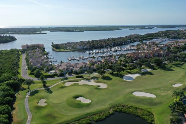 Championship golf and marina at Grand Harbor