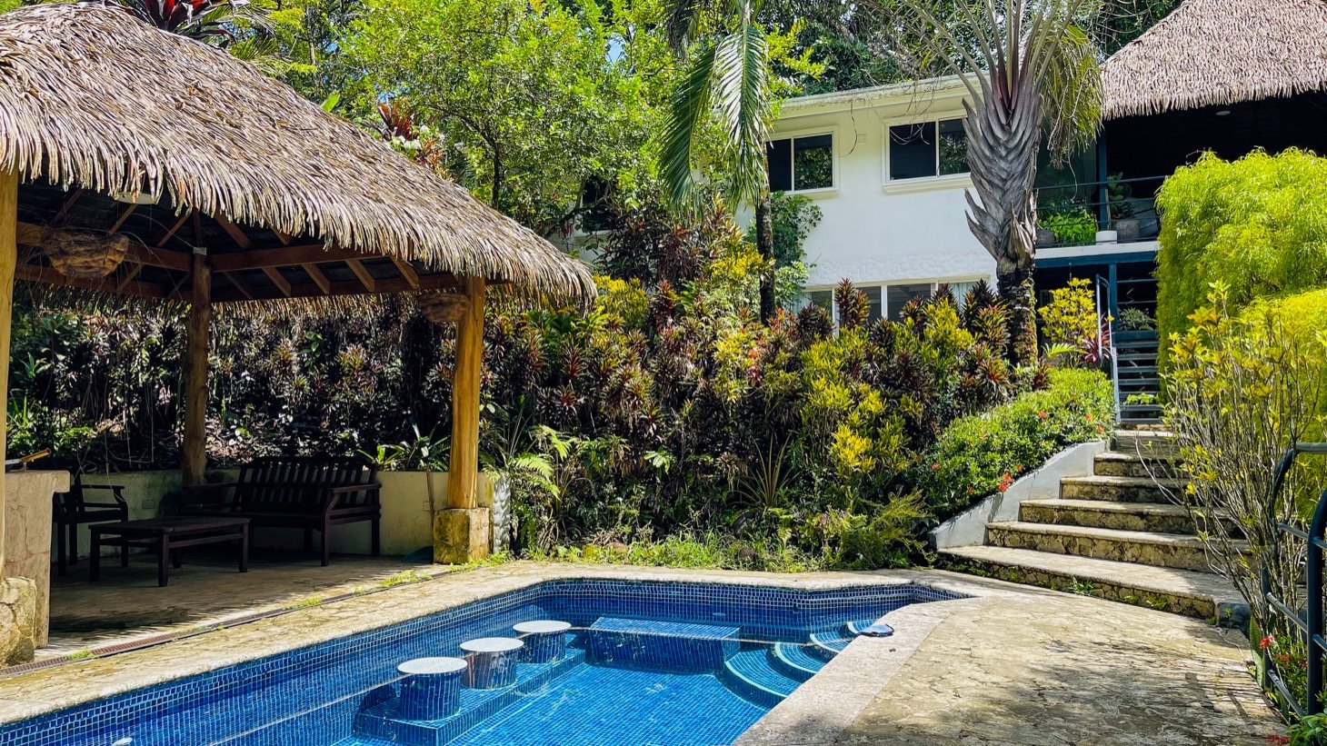 Modern House For Sale With Jungle View, Peaceful Stream, and Rental Cabins
