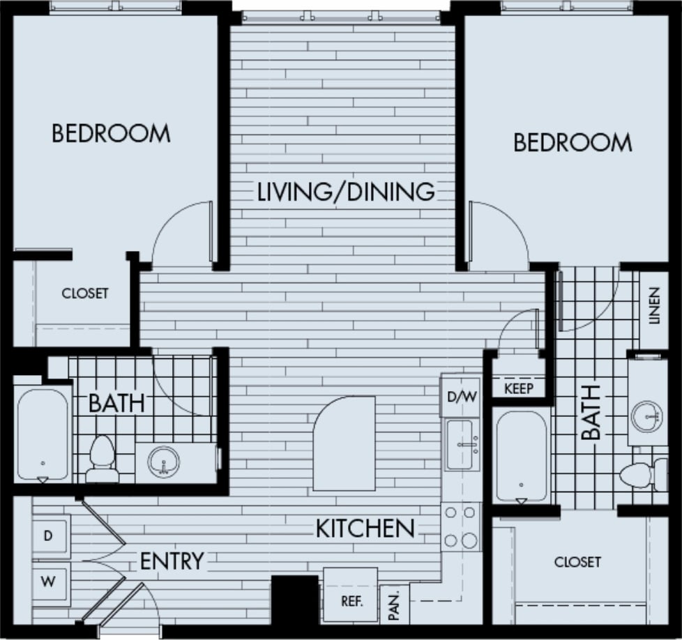 2 Bed 2 Bath Near City Park