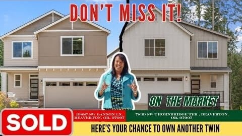 Beaverton New Construction  Homes Listing Alert || Tour the Last Available $820K Twin  in Beaverton