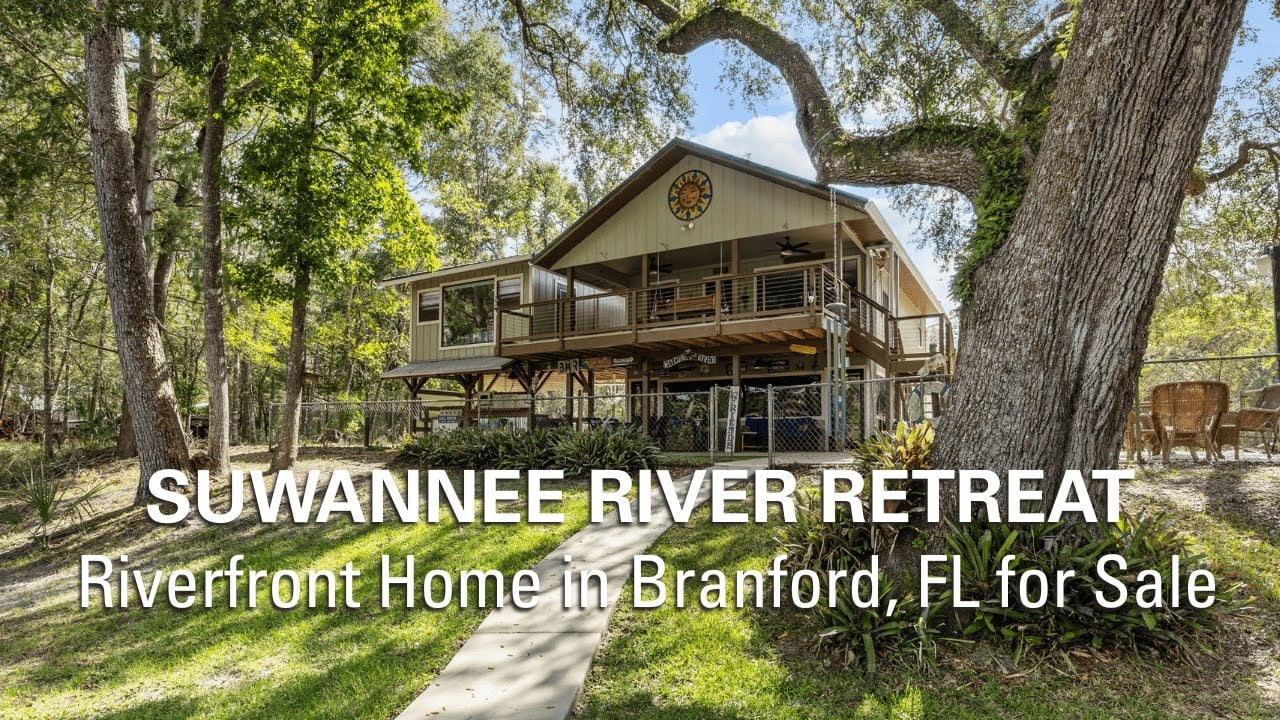 $585K Riverfront Home for Sale on the Suwannee River | Branford FL Real Estate & Airbnb Opportunity