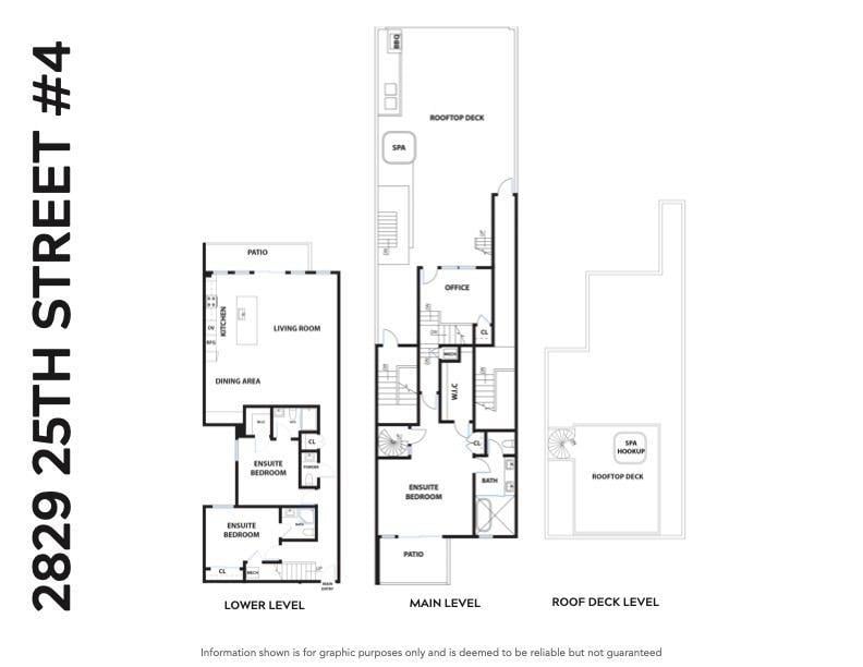 Floor plan showing the layout of the 2829 25th Street residence