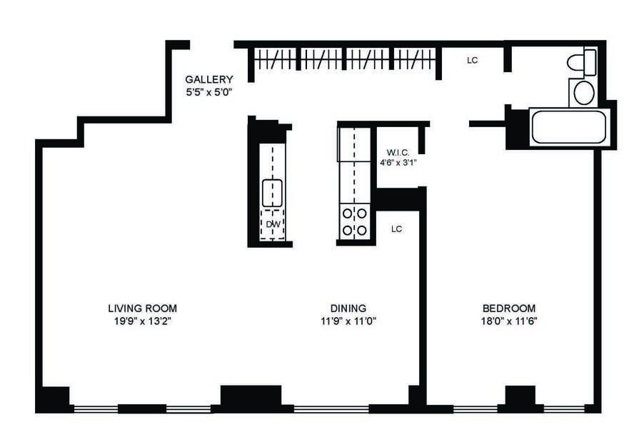 MIDTOWN/ No Fee/ No Security Deposit