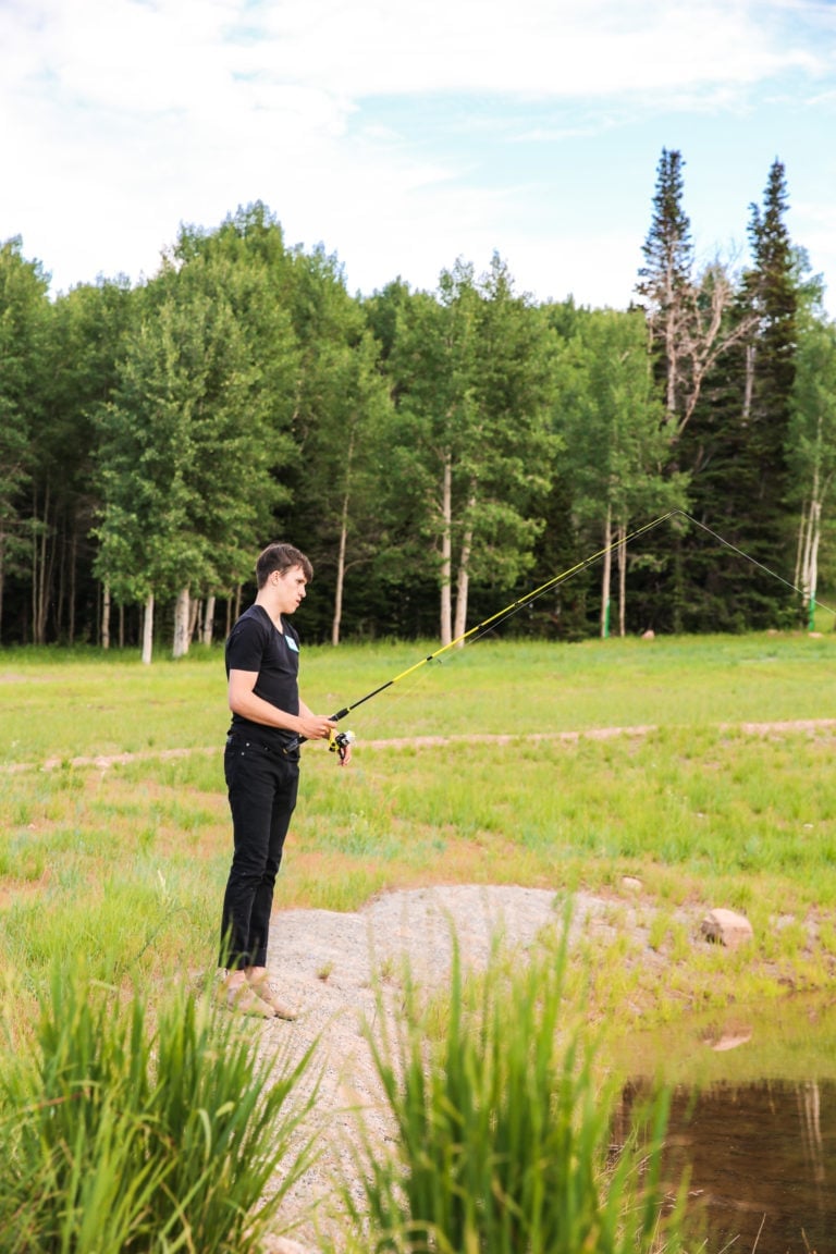 Fishing in The Colony at White Pine Canyon