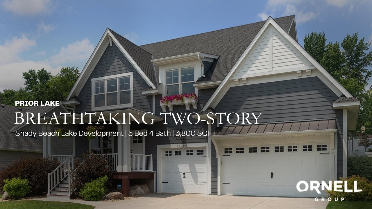 BREATHTAKING TWO-STORY: $895K Prior Lake Home | 5 Bed 4 Bath | 3,800 SQFT | Shady Beach Development