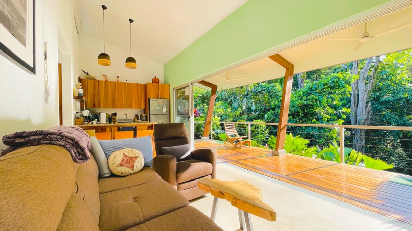 Riverside Jungle House with Waterfall Views in Ojochal, Costa Rica