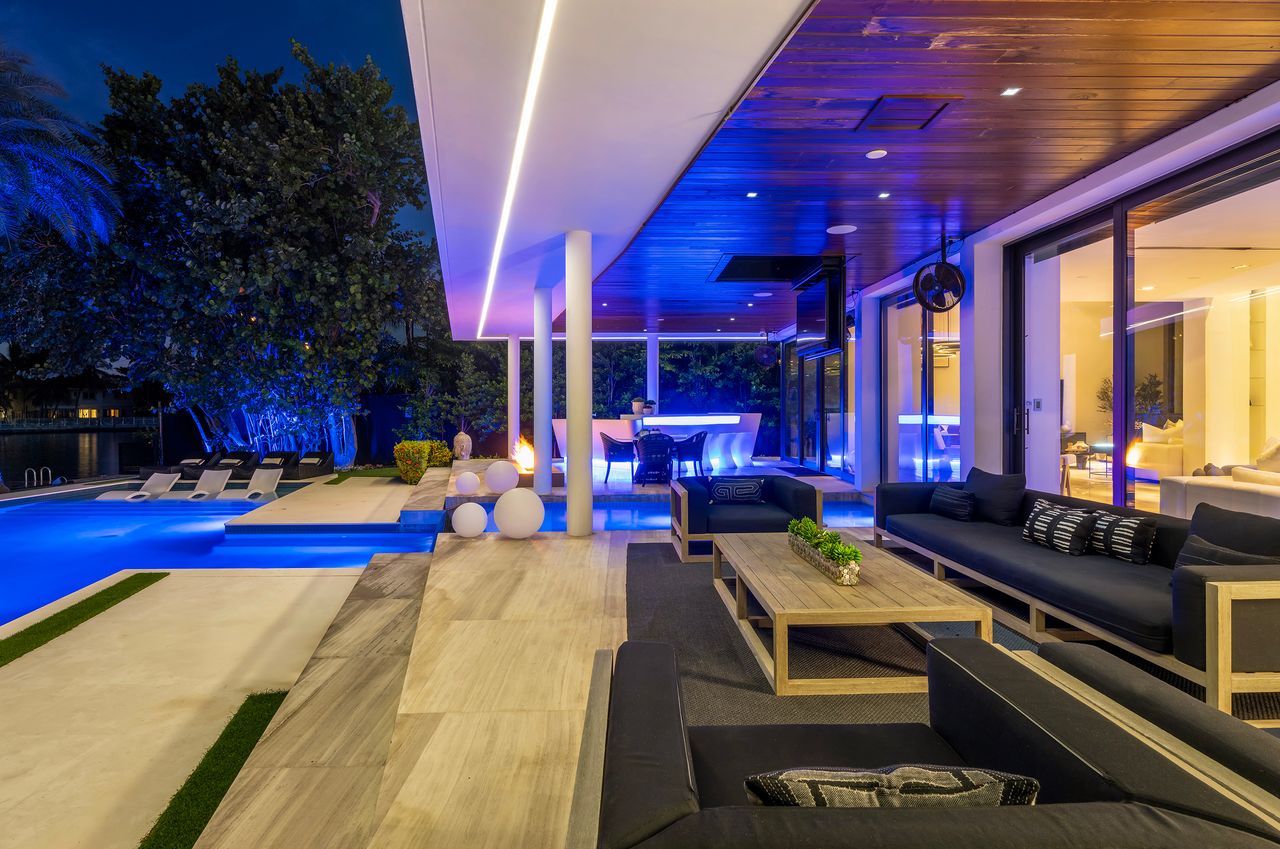 Striking Modern Tri-Level Waterfront Estate
