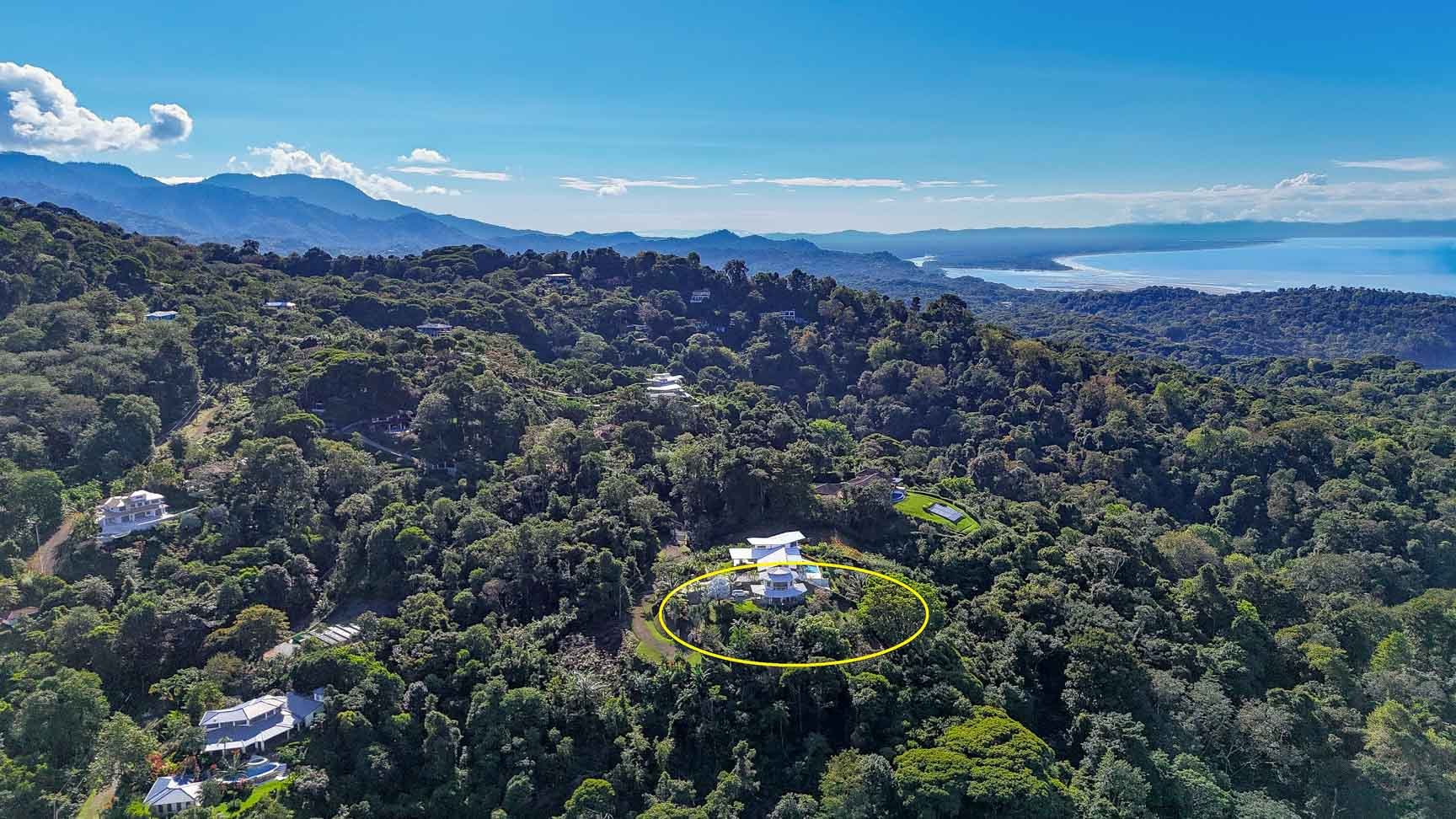 Ocean, Jungle & Mountain View Home in Ojochal | Protected Jungle Setting