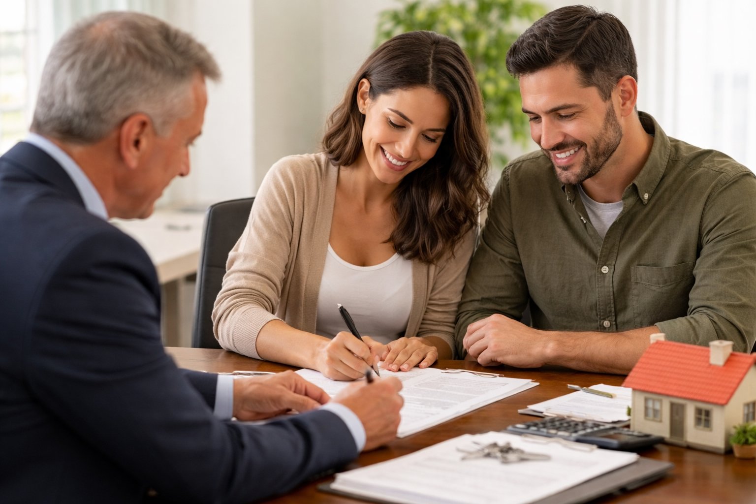 Closing documents and escrow paperwork for a home sale in San Luis Obispo County on the Central Coast