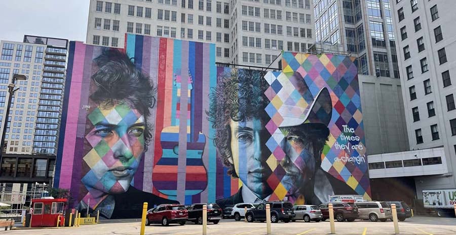 Bob Dylan Mural Building Hits the Market in Downtown Minneapolis