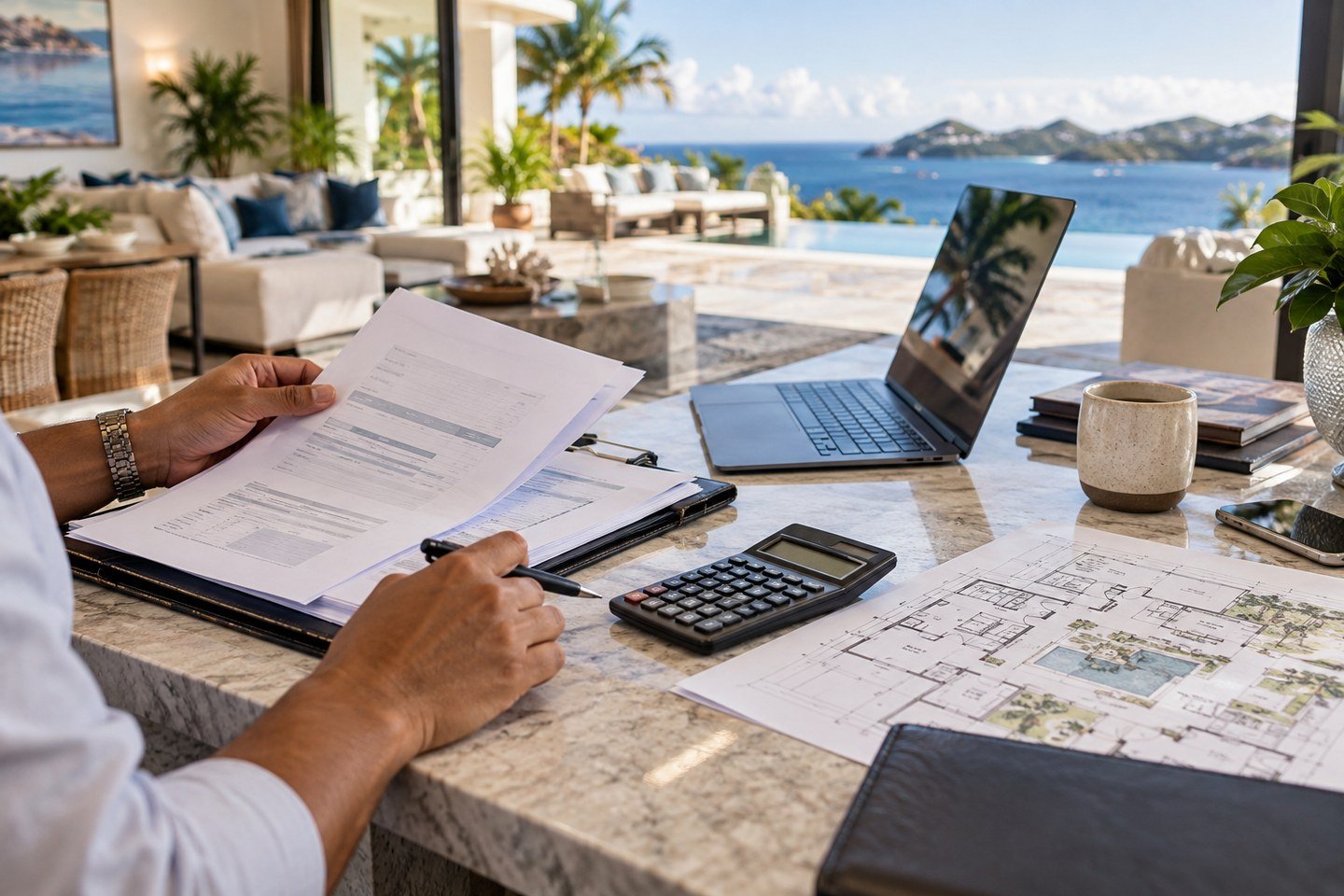Financed buyer preparing a competitive Puerto Rico luxury property offer