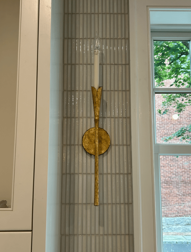 Sculptural Sconce at 100 W Bridge St!!