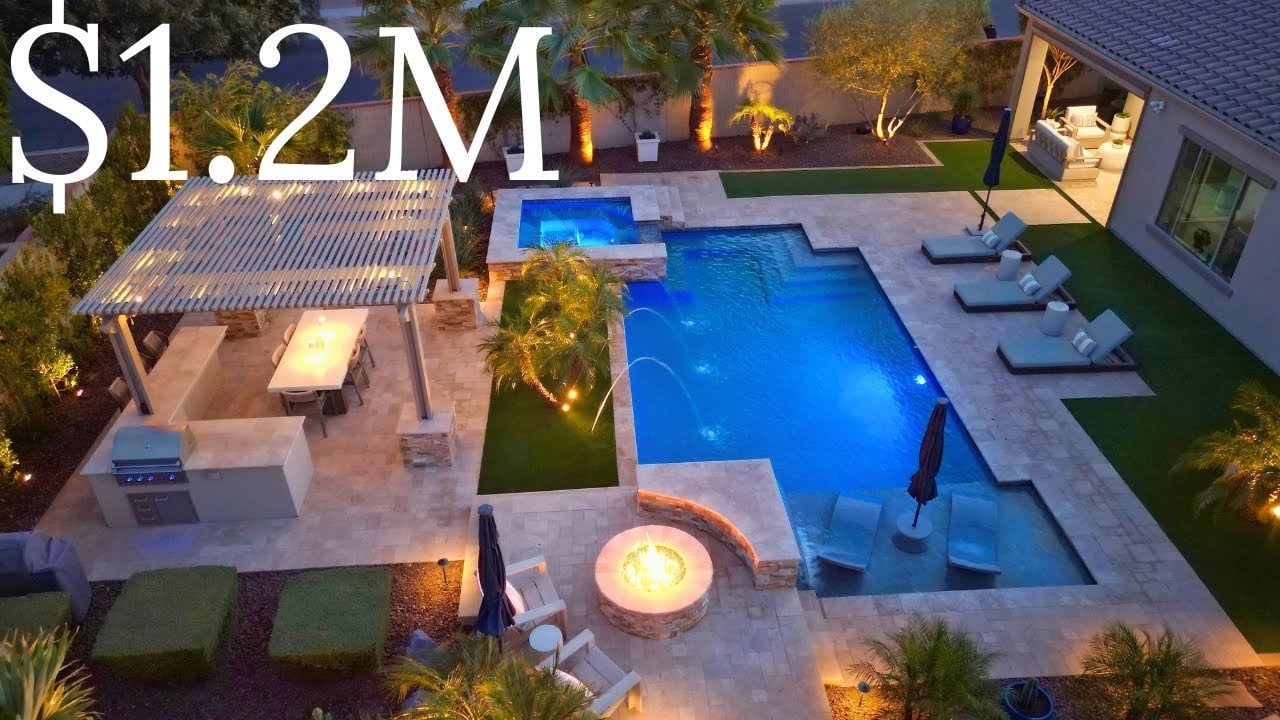 Luxury Living Starts Here. $1.2M Dream Backyard in Arizona