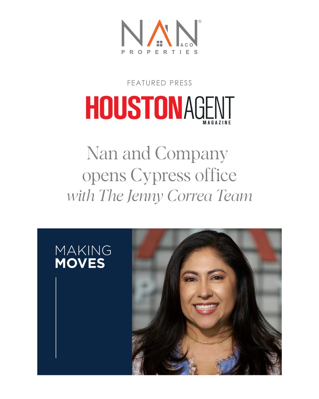 Nan and Company opens Cypress office with The Jenny Correa Team