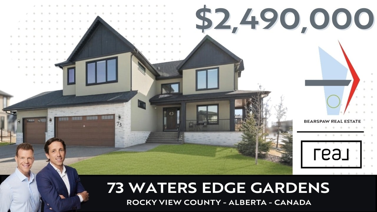 Bearspaw Real Estate Luxury Tour: 73 Waters Edge Gardens