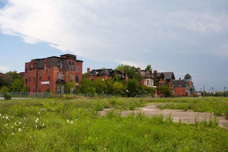 Abandoned historic home in decline