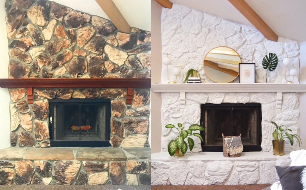 Painted Fireplace With Jolie Paint